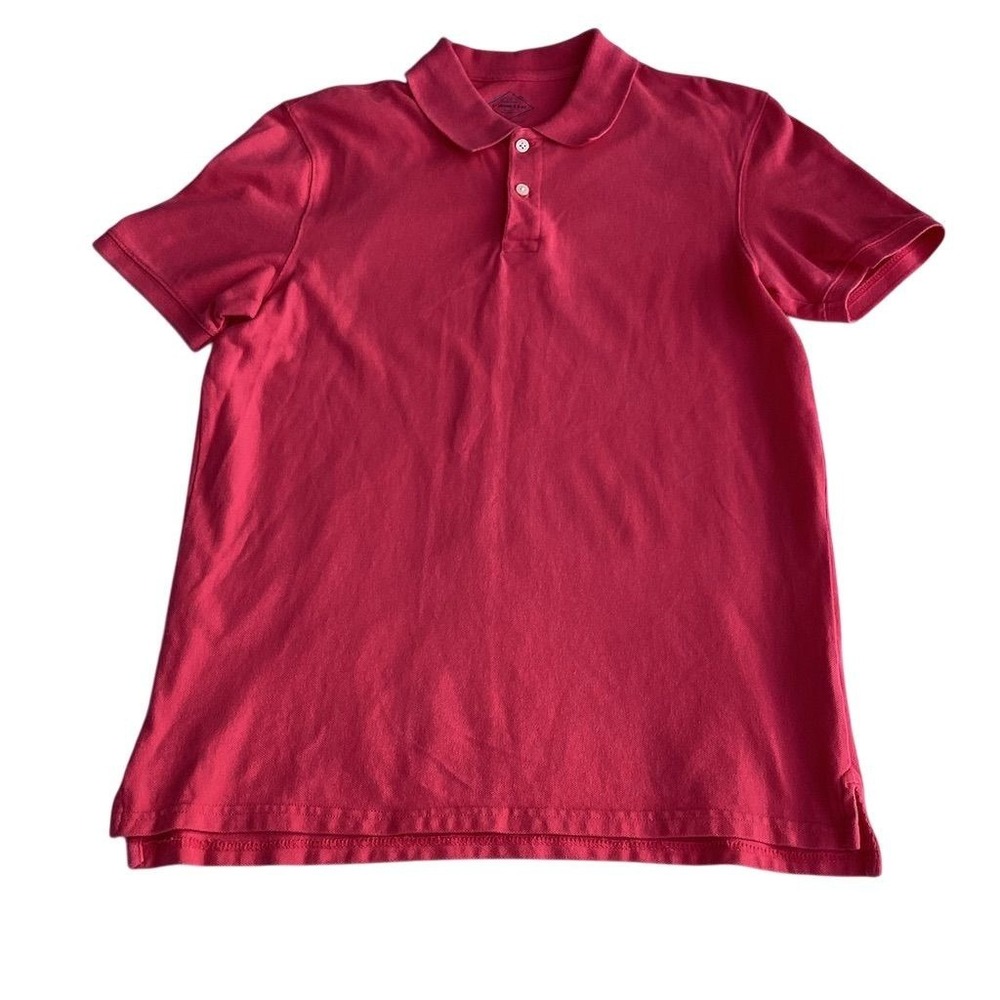 St. John's‎ Bay Men's Polo Shirt Pink Short Sleeve Size M Casual